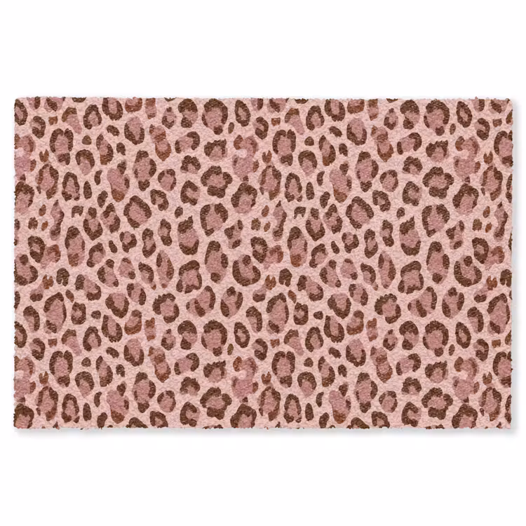 Luipaard - Patroon - Roze Vloerkleed Rechthoek klein 1091 -3d