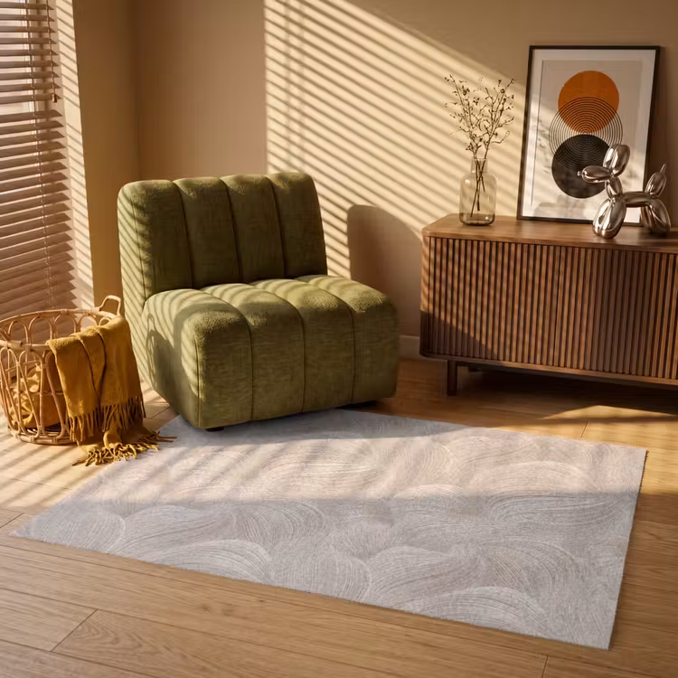 Lijnen - Waaier - Beige Vloerkleed Rechthoek klein 1091 -atmosphere_sfeer1_global