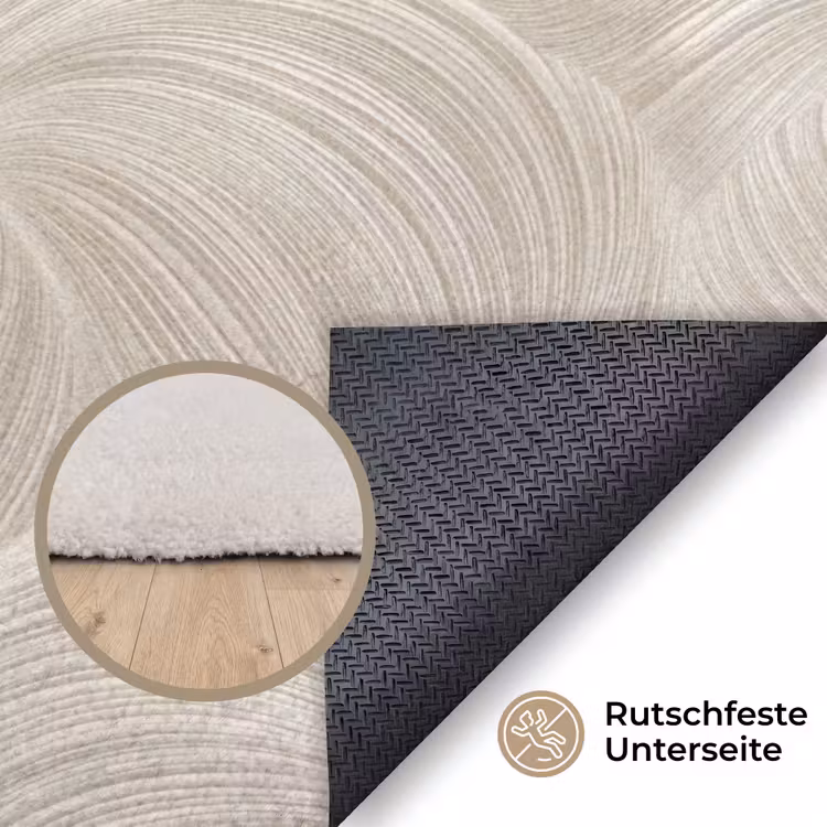 Lijnen - Waaier - Beige Vloerkleed Rechthoek klein 1091 -uniquesellingpoint_antislip_DE_DE
