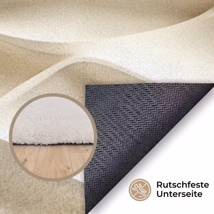 Lijnen - Golvend - Crème Vloerkleed Rechthoek klein 1091 -uniquesellingpoint_antislip_DE_DE
