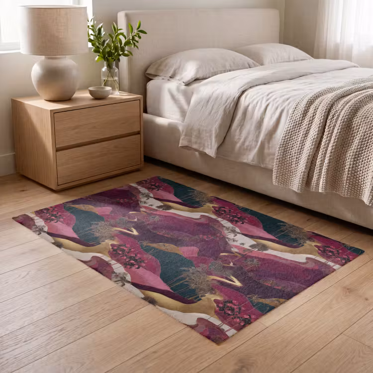 Magisch - Palmbomen - Goud Vloerkleed Rechthoek klein 1091 -atmosphere_sfeer3_global
