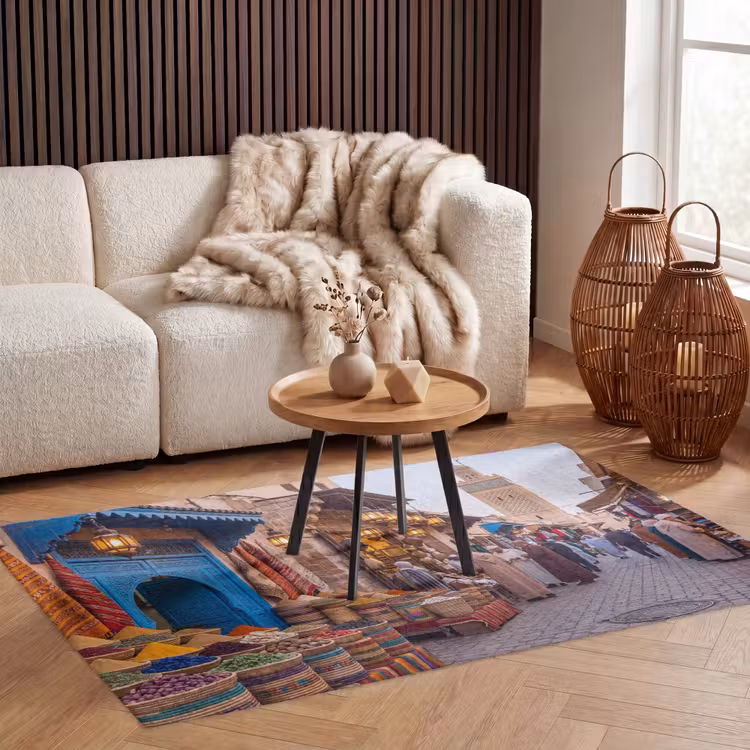 Teppich - Markt – Orientalisch – Farbenfroh - Markt - Oosters - Kleurrijk Vloerkleed Rechthoek klein