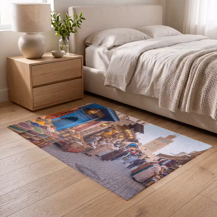 Teppich - Markt – Orientalisch – Farbenfroh - Markt - Oosters - Kleurrijk Vloerkleed Rechthoek klein