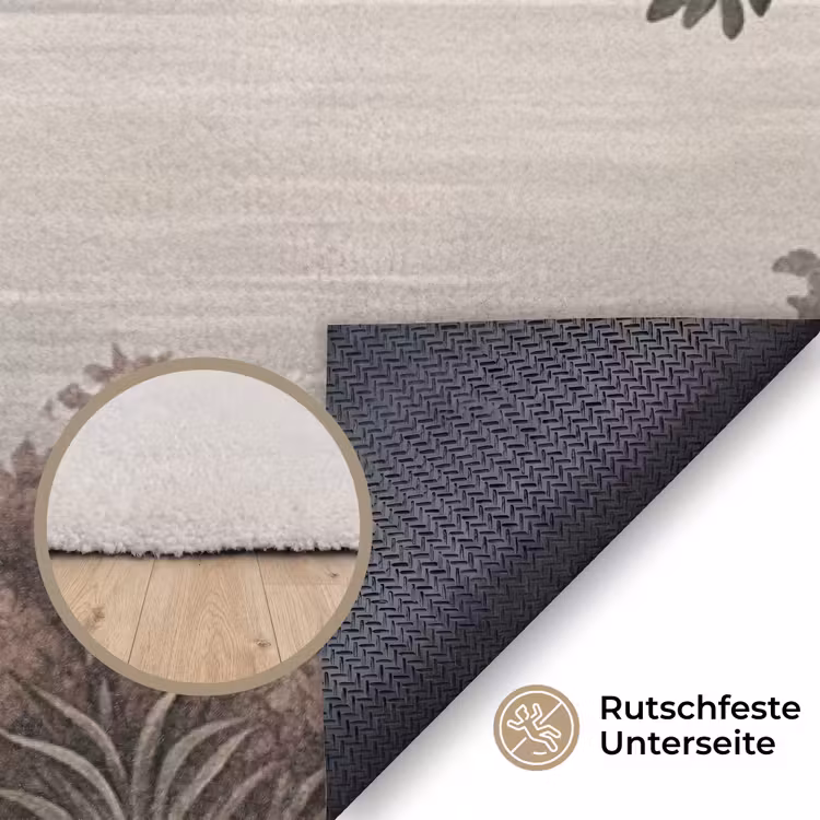 Zee - Villa - Beige Vloerkleed Rechthoek klein -uniquesellingpoint_antislip_DE_DE