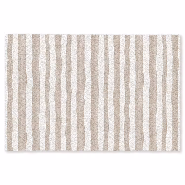 Minimalistisch - Strepen - Beige Vloerkleed Rechthoek klein 1091 -3d