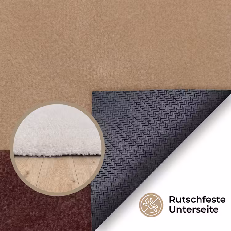 Minimalistisch - Vaas - Bloemen - Bruin Vloerkleed Rechthoek klein -uniquesellingpoint_antislip_DE_DE