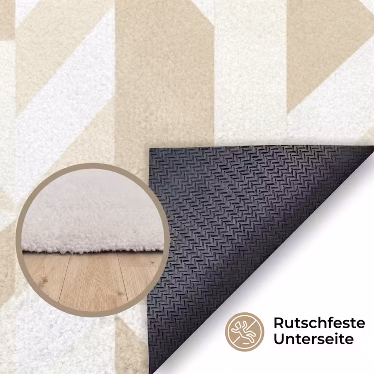 Modern - Abstract - Beige Vloerkleed Rechthoek klein 1091 -uniquesellingpoint_antislip_DE_DE