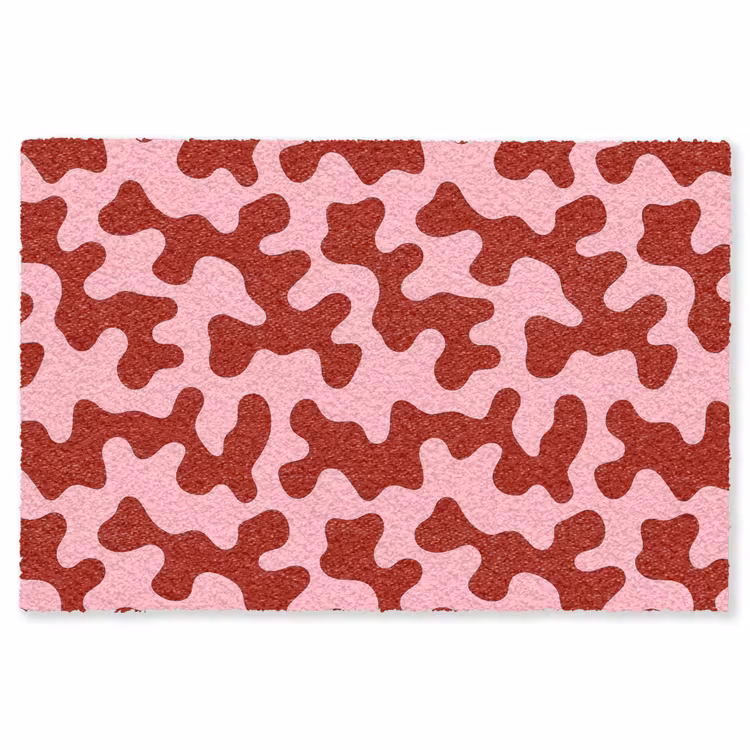 Modern - Abstract - Rood Vloerkleed Rechthoek klein 1091 -3d