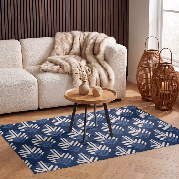 Modern - Patroon - Blauw Vloerkleed Rechthoek klein 1091 -atmosphere_sfeer2_global