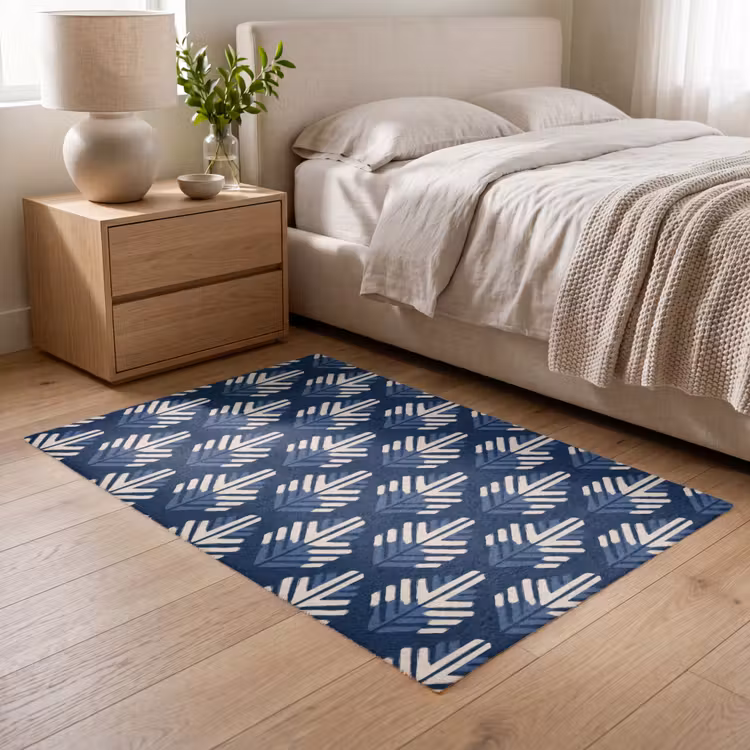 Modern - Patroon - Blauw Vloerkleed Rechthoek klein 1091 -atmosphere_sfeer3_global