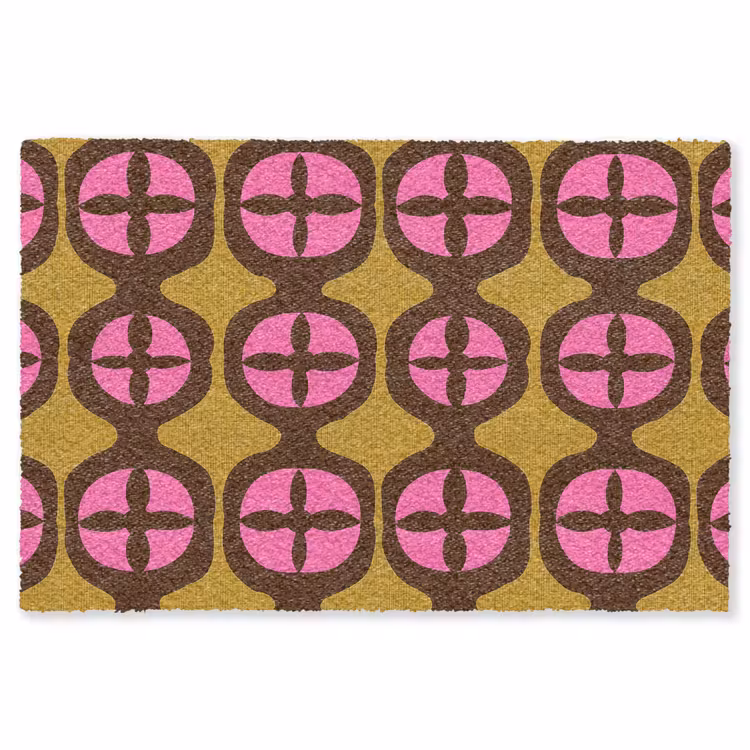 Modern - Patroon - Roze Vloerkleed Rechthoek klein 1091 -3d