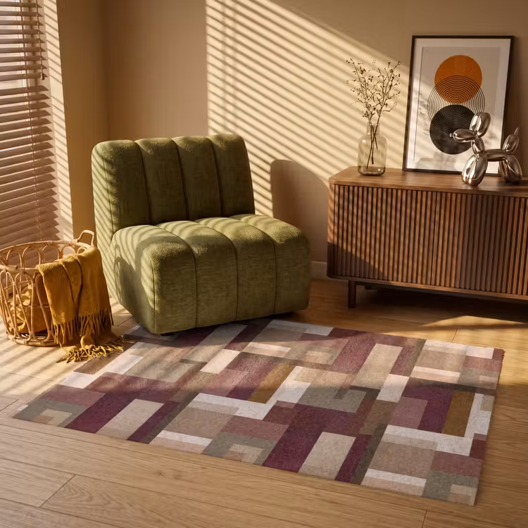 Modern - Geometrie - Kleurrijk Vloerkleed Rechthoek klein 1091 -atmosphere_sfeer1_global