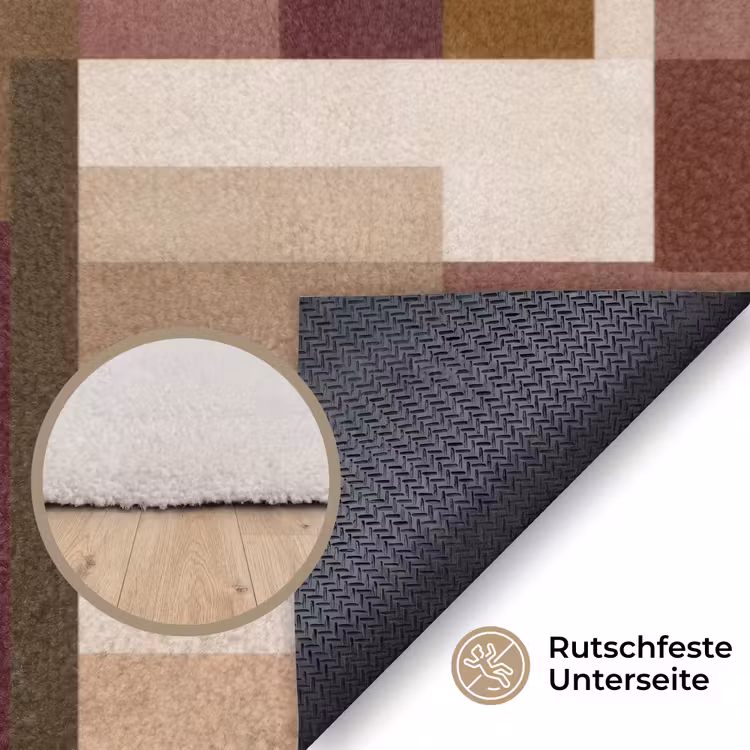 Modern - Geometrie - Kleurrijk Vloerkleed Rechthoek klein 1091 -uniquesellingpoint_antislip_DE_DE