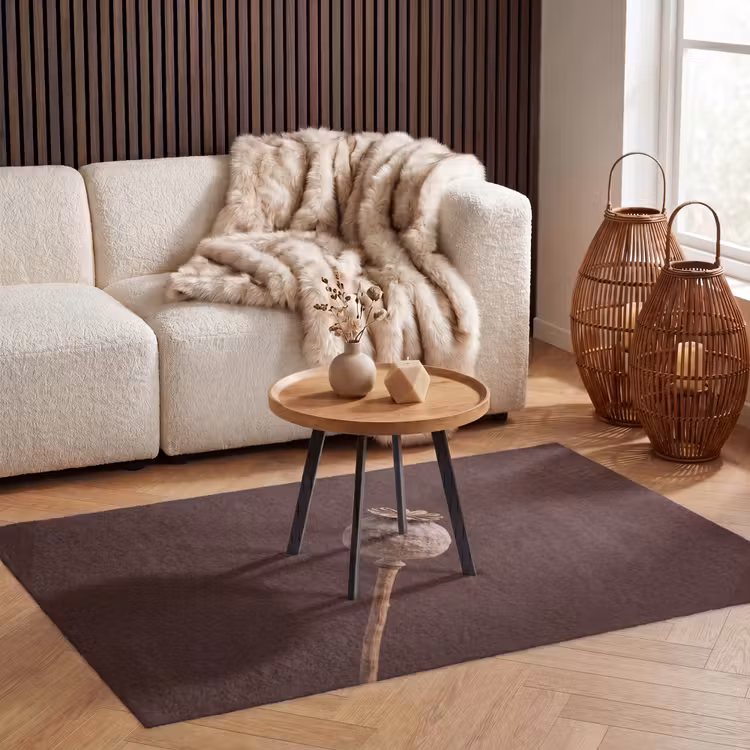 Papaverbol - Droogbloem - Bruin - Minimalistisch Vloerkleed Rechthoek klein -atmosphere_sfeer2_global