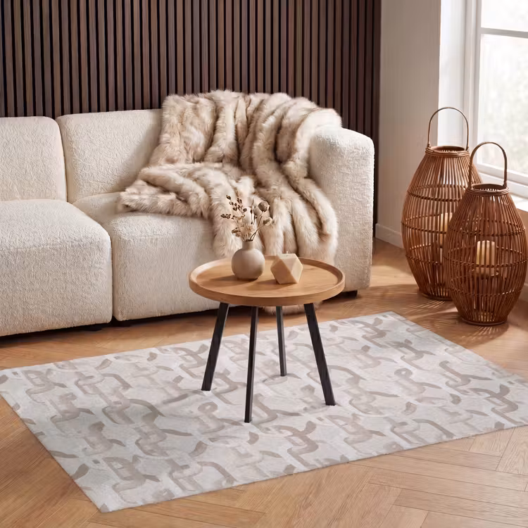 Motief - Abstract - Beige Vloerkleed Rechthoek klein 1091 -atmosphere_sfeer2_global