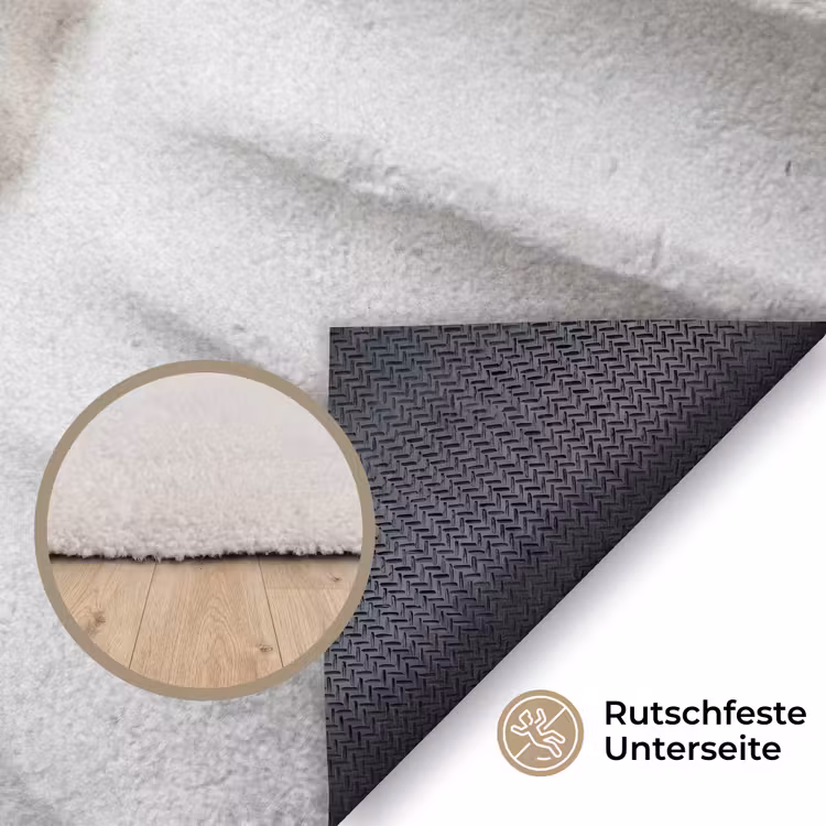 Schelp - Spiraal - Wit Vloerkleed Rechthoek klein -uniquesellingpoint_antislip_DE_DE