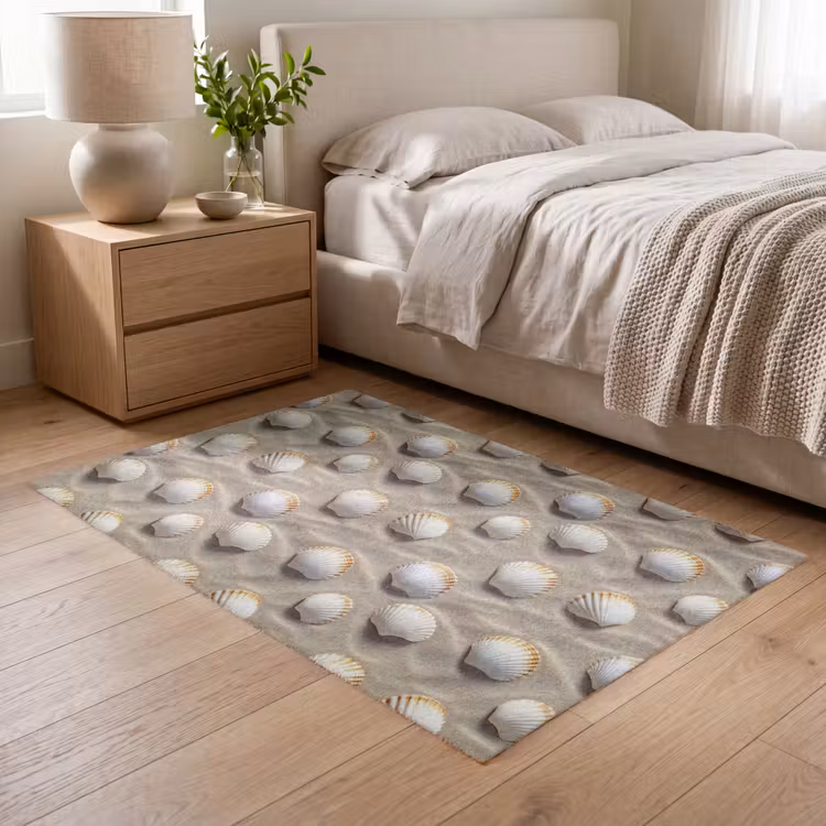 Schelpen - Zand - Maritiem Vloerkleed Rechthoek klein 1091 -atmosphere_sfeer3_global