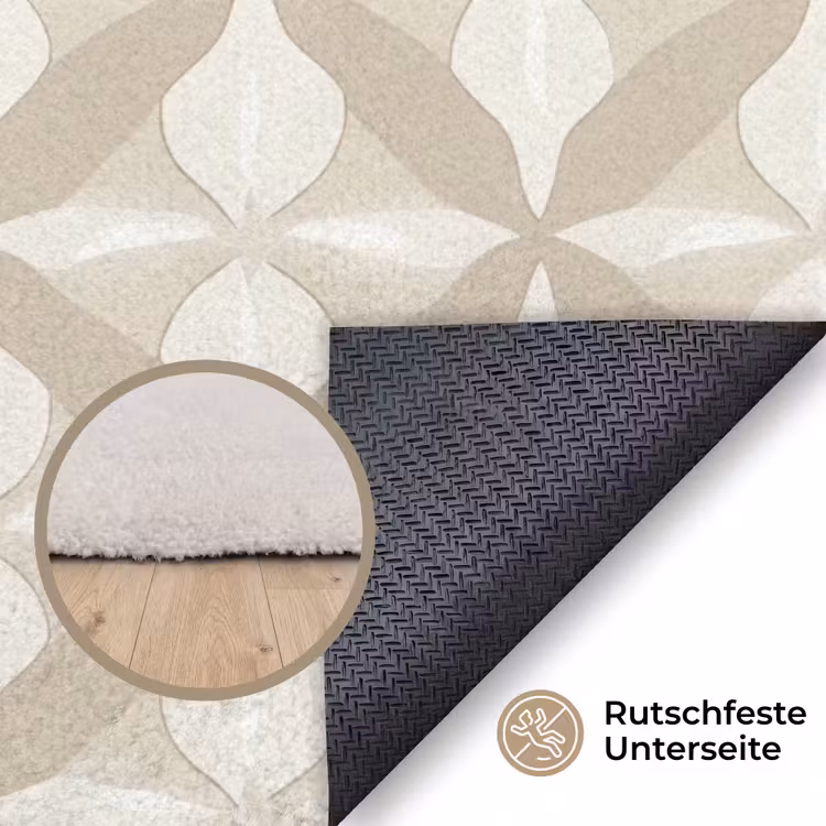 Patroon - Klassiek - Beige Vloerkleed Rechthoek klein 1091 -uniquesellingpoint_antislip_DE_DE
