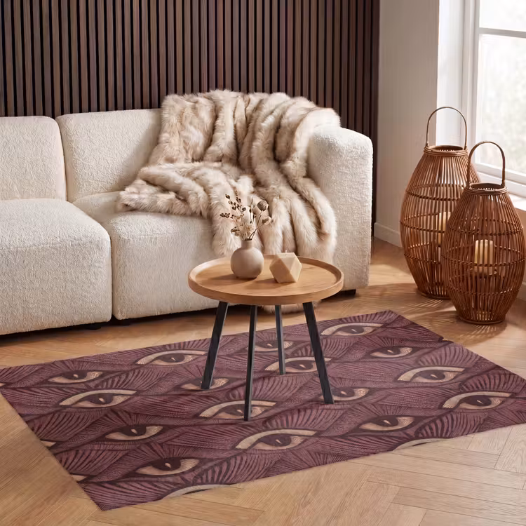 Mystiek - Ogen - Bruin Vloerkleed Rechthoek klein 1091 -atmosphere_sfeer2_global