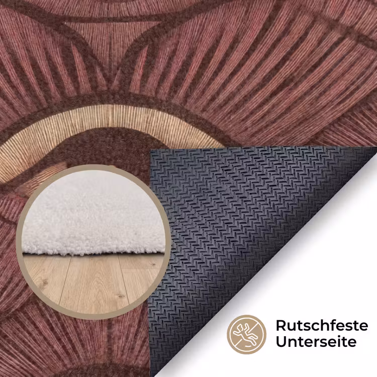 Mystiek - Ogen - Bruin Vloerkleed Rechthoek klein 1091 -uniquesellingpoint_antislip_DE_DE