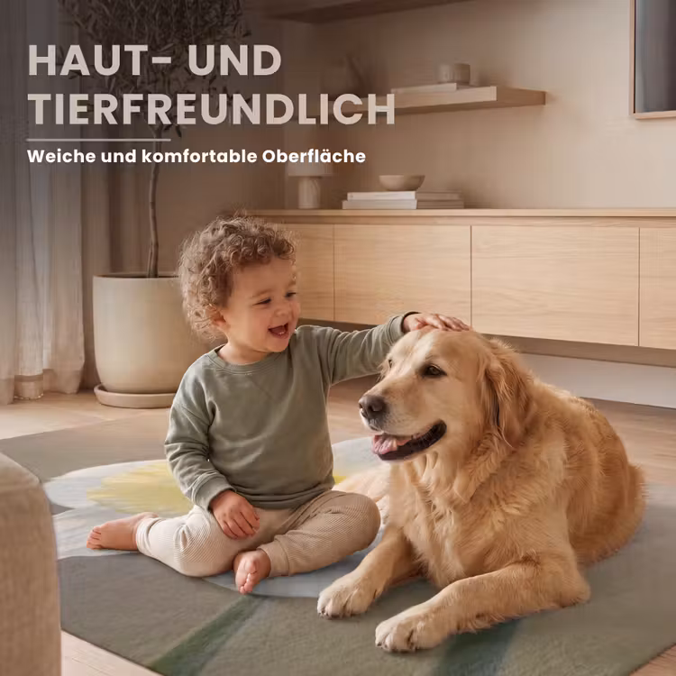 Narcis - Bloem - Minimalistisch Vloerkleed Rechthoek klein -uniquesellingpoint_zacht_DE