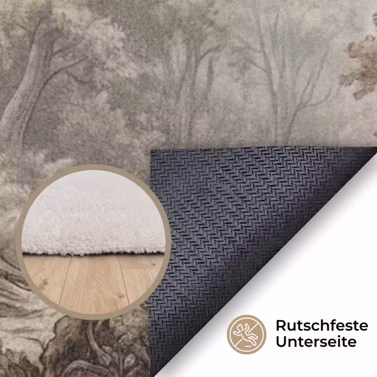 Natuur - Bos - Eik Vloerkleed Rechthoek klein -uniquesellingpoint_antislip_DE_DE