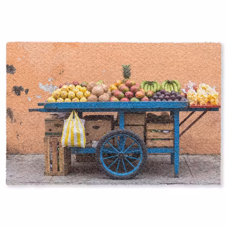 Teppich - Obst – Kar – Straße - Fruit - Kar - Straat Vloerkleed Rechthoek klein