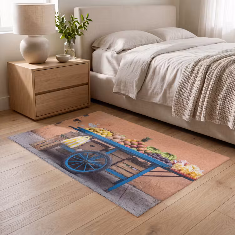 Teppich - Obst – Kar – Straße - Fruit - Kar - Straat Vloerkleed Rechthoek klein