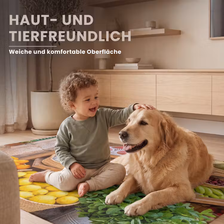 Teppich - Obst – Markt – Frisch - Fruit - Markt - Vers Vloerkleed Rechthoek klein