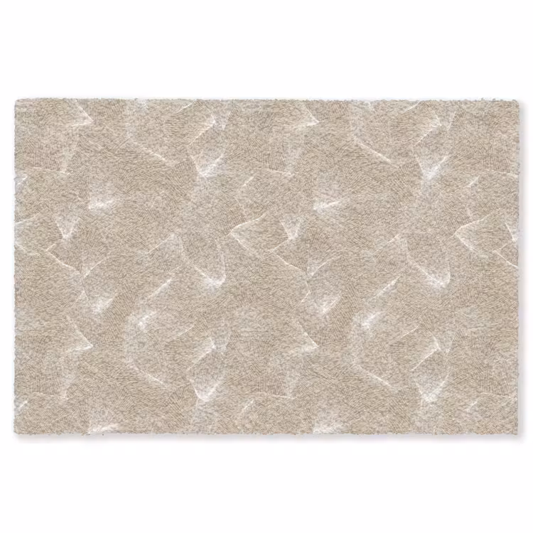 Organisch - Textuur - Beige Vloerkleed Rechthoek klein 1091 -3d