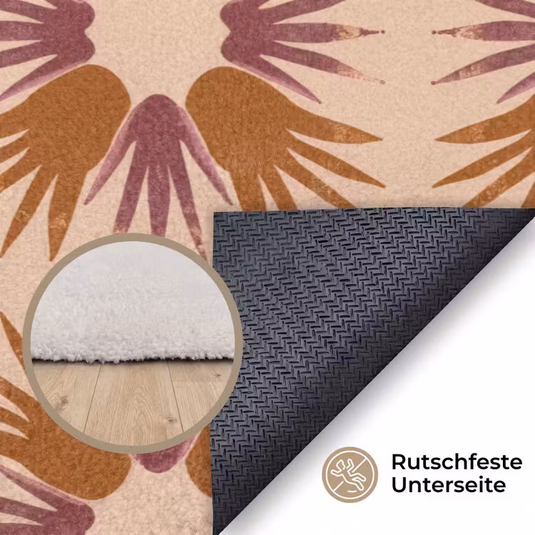 Ornament - Patroon - Oker Vloerkleed Rechthoek klein 1091 -uniquesellingpoint_antislip_DE_DE