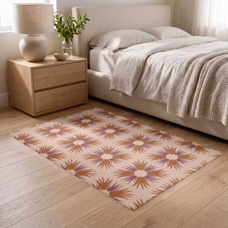 Ornament - Patroon - Oker Vloerkleed Rechthoek klein 1091 -atmosphere_sfeer3_global