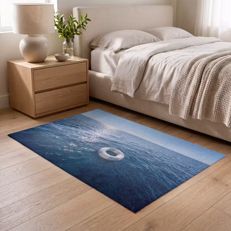 Oceaan - Zwemband - Horizon Vloerkleed Rechthoek klein -atmosphere_sfeer3_global