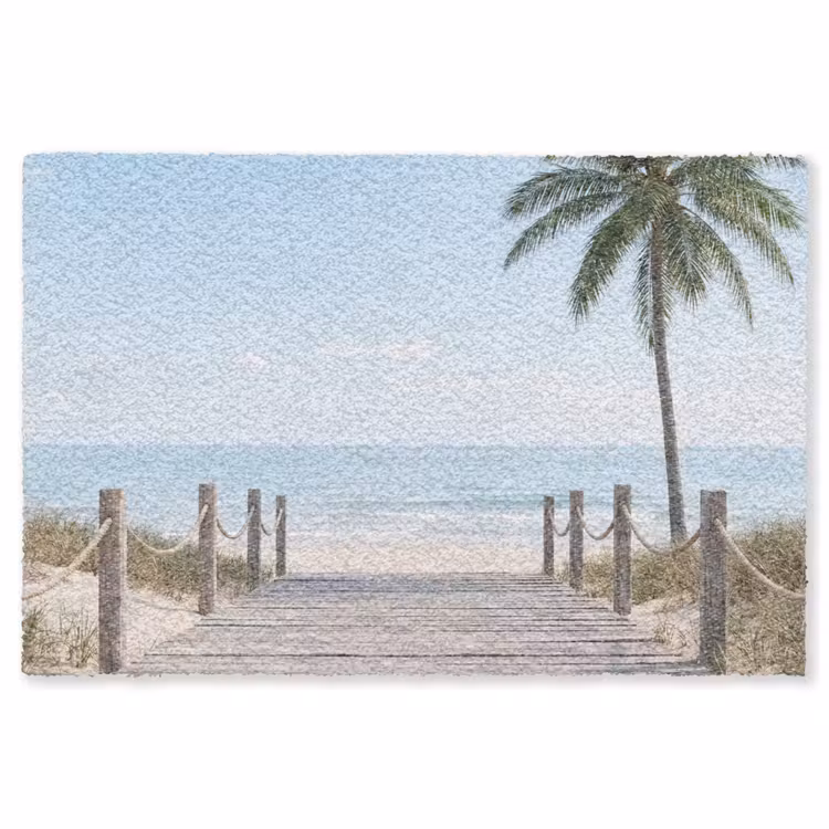 Palmbomen - Pad - Horizon Vloerkleed Rechthoek klein -3d
