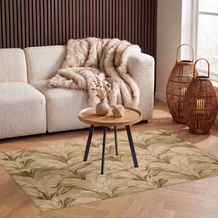 Palmbladeren - Klassiek - Groen Vloerkleed Rechthoek klein 1091 -atmosphere_sfeer2_global