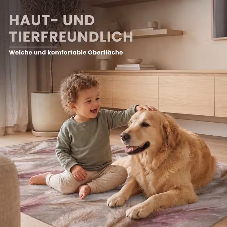 Pampasgras - Pluizig - Kleurrijk Vloerkleed Rechthoek klein 1091 -uniquesellingpoint_USP_zachtDE_DE