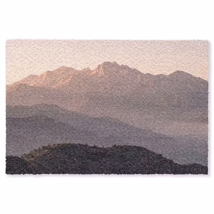Panorama - Landschap - Bergen Vloerkleed Rechthoek klein -3d