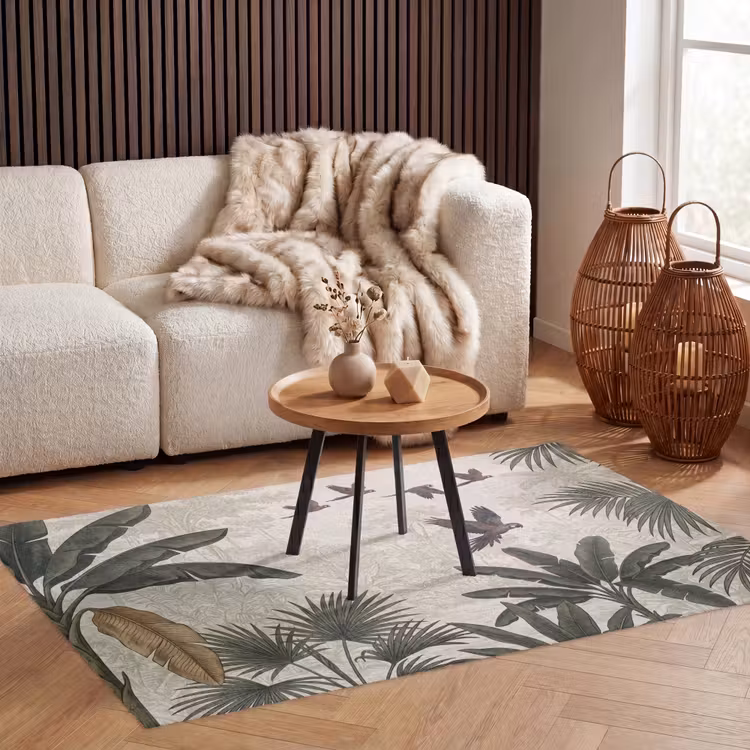 Papagaaien - Jungle - Tropisch - Green Vloerkleed Rechthoek klein -atmosphere_sfeer2_global