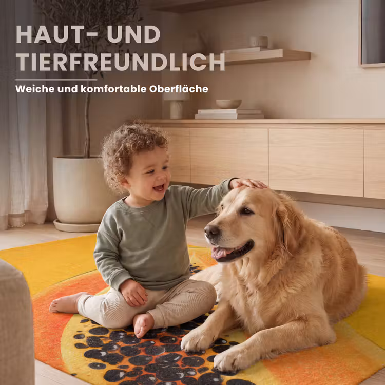 Papaja - Oranje - Topisch Vloerkleed Rechthoek klein -uniquesellingpoint_zacht_DE