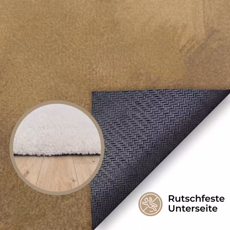 Paard - Klassiek - Oker Vloerkleed Rechthoek klein -uniquesellingpoint_antislip_DE_DE