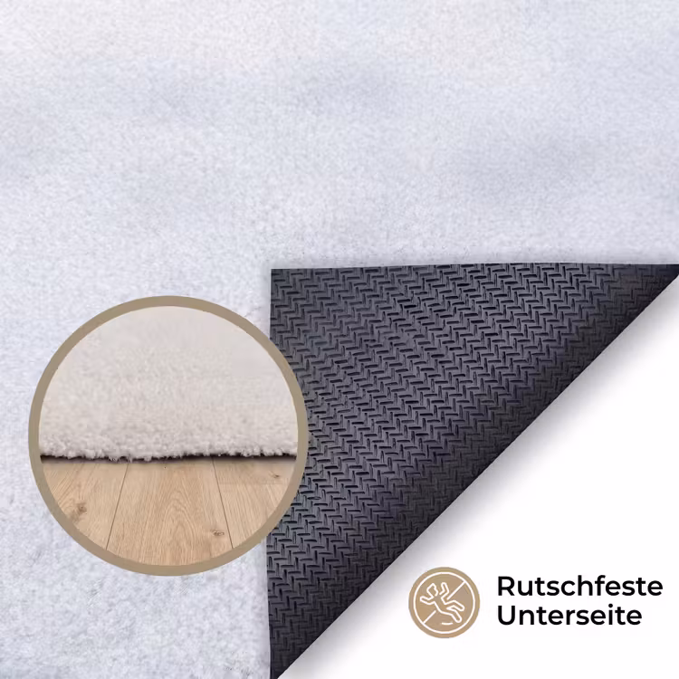 Paard - Kop - Winter - Dieren - Wit Vloerkleed Rechthoek klein -uniquesellingpoint_antislip_DE_DE
