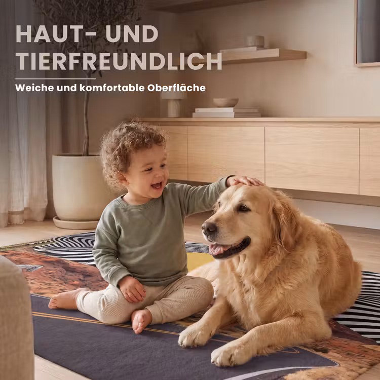 Teppich - Pferd – Wüste – Natur - Paard - Woestijn - Natuur Vloerkleed Rechthoek klein