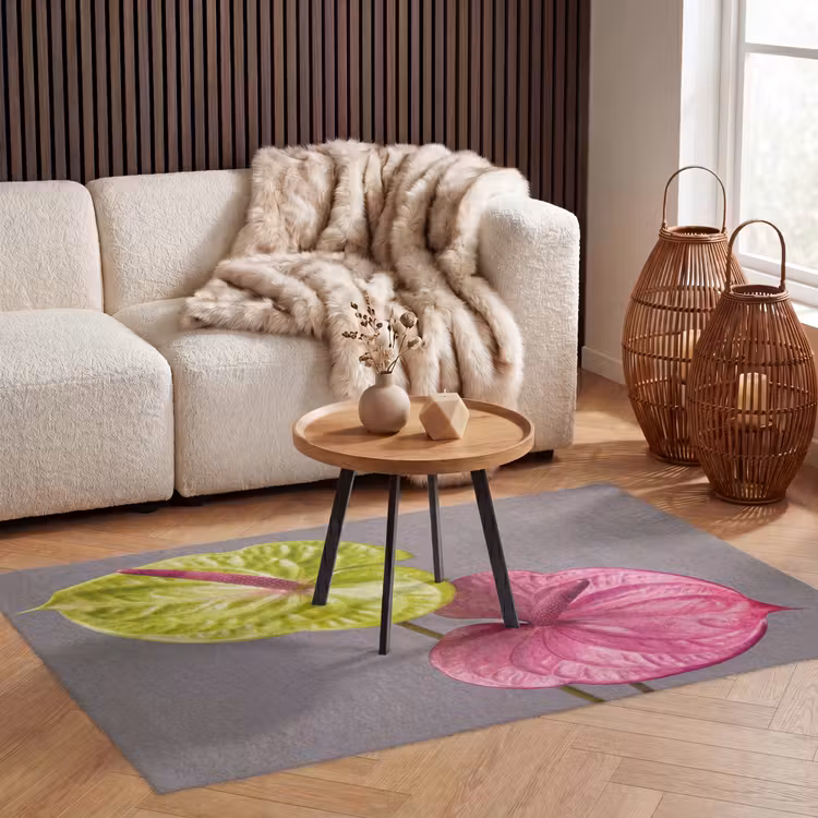 Planten - Anthurium - Groen - Roze Vloerkleed Rechthoek klein -atmosphere_sfeer2_global