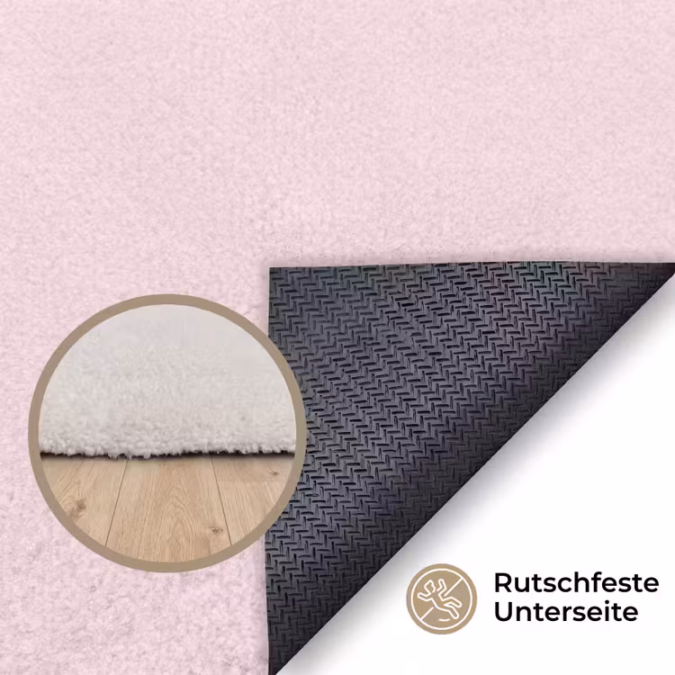 Stippen - Roze - Bliksem Vloerkleed Rechthoek klein -uniquesellingpoint_antislip_DE_DE