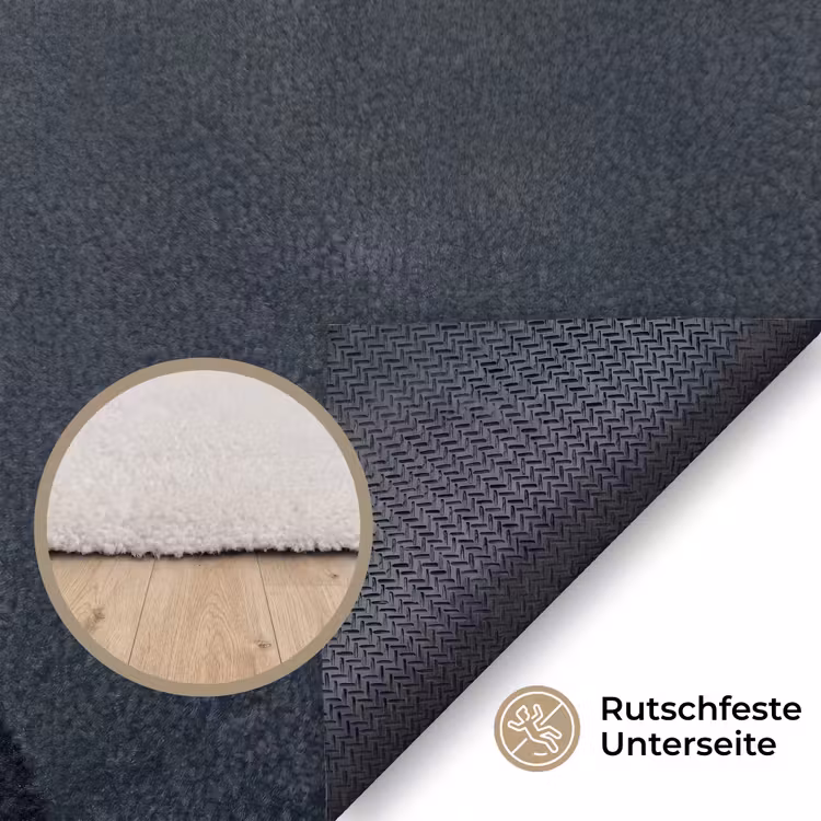 Portret - Mysterieus - Wit Vloerkleed Rechthoek klein -uniquesellingpoint_antislip_DE_DE