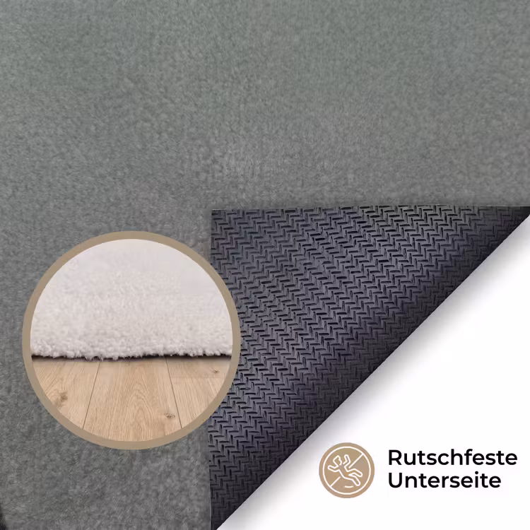 Portret - Vogels - Zwart Vloerkleed Rechthoek klein -uniquesellingpoint_antislip_DE_DE