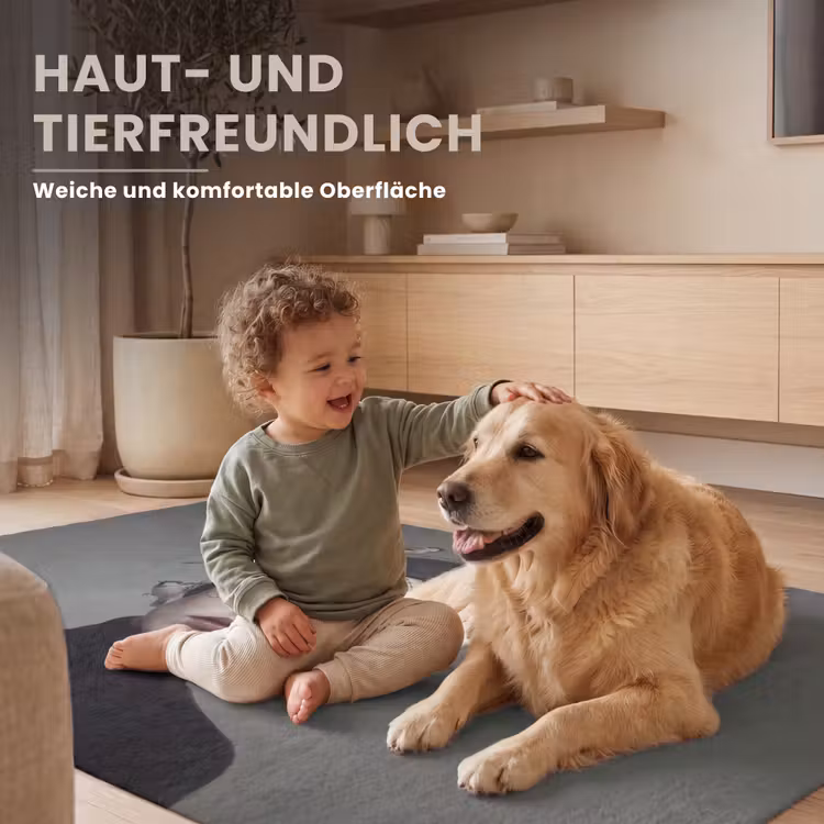 Portret - Vogels - Zwart Vloerkleed Rechthoek klein -uniquesellingpoint_zacht_DE