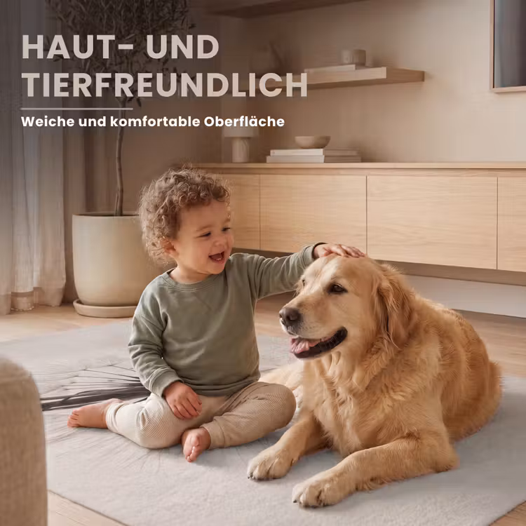 Paardenbloem - Minimalistisch - Wit Vloerkleed Rechthoek klein -uniquesellingpoint_USP_zachtDE_DE