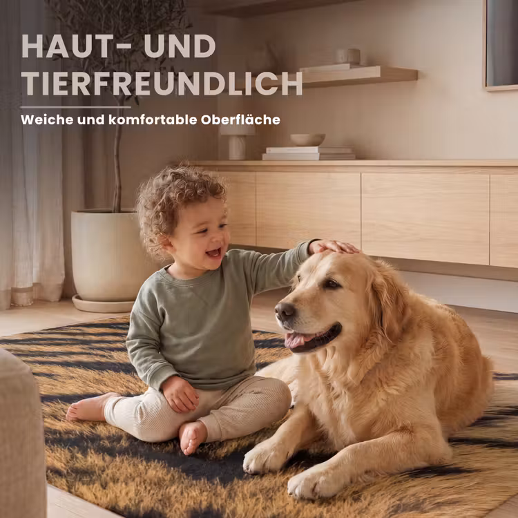Realistisch - Tijgervacht - Zwart Vloerkleed Rechthoek klein -uniquesellingpoint_USP_zachtDE_DE