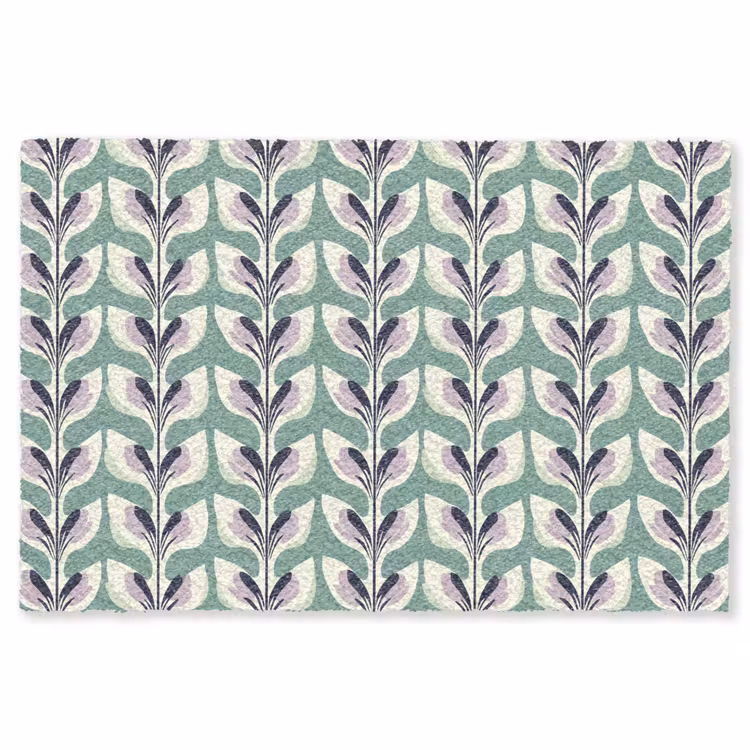 Retro - Modern - Groen Vloerkleed Rechthoek klein 1091 -3d